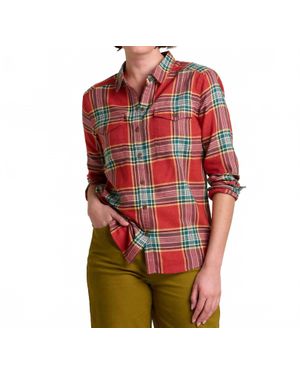 Toad & Co. Re-Form Flannel Long Sleeve Shirt - Red