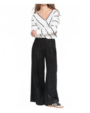 Vilagallo Palazzo Trouser - White