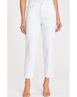 Pistola Presley High Rise Relaxed Crop Jean - White