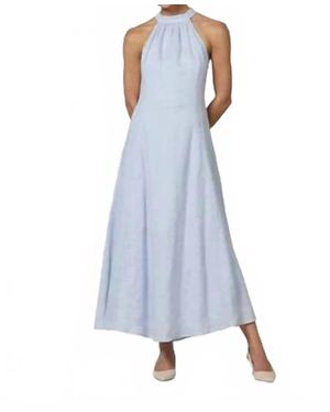 LUSANA Piper Midi Dress - Blue