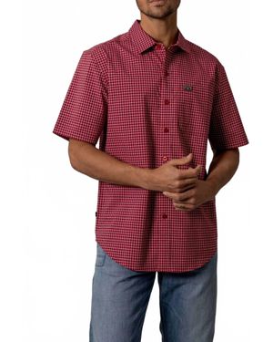 Kimes Ranch Mc Cooper Short-Sleeve Button Up Shirt - Red