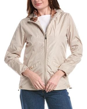Nicole Miller Solid Windbreaker - Natural