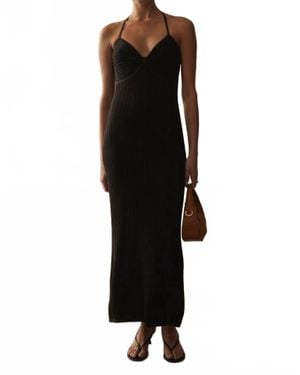 Sancia Blair Knit Maxi Dress - Black