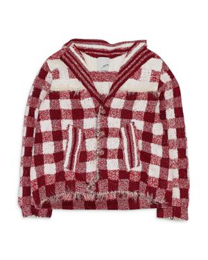 Judy Turner Wim Hand Crochet Blazer - Red