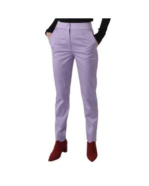 Moschino Ladies High-Waisted Tailored Pants - Purple