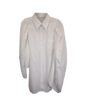 Comme des Garçons Puff Sleeve Shirt Dress - Gray