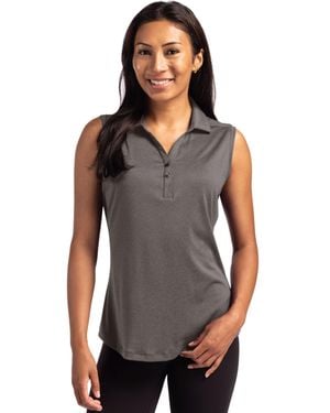 Cutter & Buck Forge Eco Stretch Recycled Sleeveless Polo - Gray