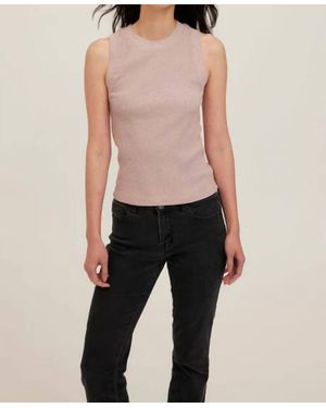 Project Social T Player Fitted Racerback Rib Tank Top - Black