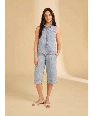 Fdj Olivia Chic Gaucho Pants - Natural