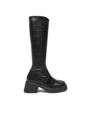 Vagabond Shoemakers Dorah Leather Block Heel Boots - Black