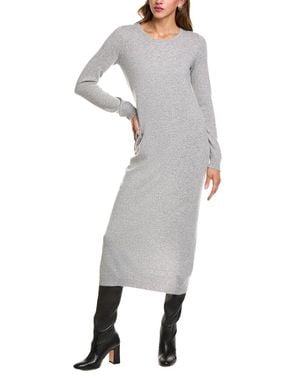 Philosophy Bateau Neck Cashmere Midi Dress - Gray