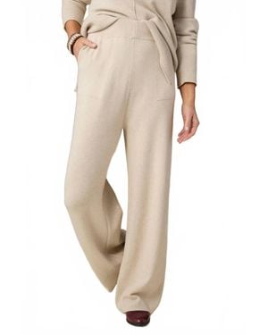 Coco + Carmen Heavenly Luxe Wide Leg Knit Pants - Natural