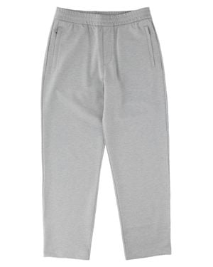 Emporio Armani Straight-Leg Pants With Elastic Waistband And Pocket Details - Gray