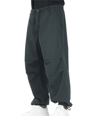 Calvin Klein Loose Fit Pants With Tapered Ankle And Adjustable Drawstrings - Green