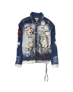Cast Iron Chester Cat Denim Jacket - Blue