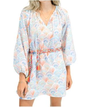 Victoria Dunn Jade Long Sleeve Mini Dress - White