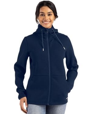 Cutter & Buck Roam Epic Comfort Recycled Full Zip Hooded Jacket - Blue