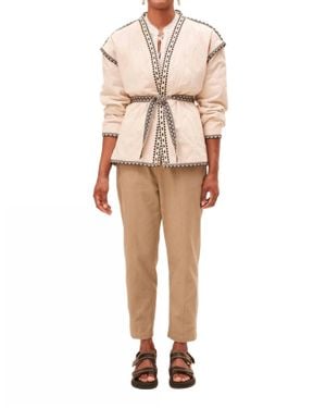 Suncoo Evan Quilted Coat - Natural