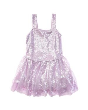 Bardot Alanna Mesh Sequin Dress - Purple