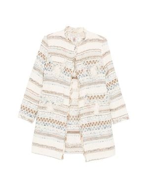 Bye Cotton Blend Caban Coat - White