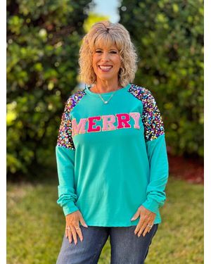 Southern Grace Holiday Sweatshirts - Green