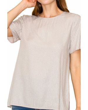 Vocal Apparel All Over Stone Short Sleeve Shirt - Gray