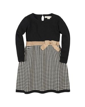Hope & Henry Organic Skater Sweater Dress - Black