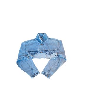KnotWtr Cybertron Crop Top - Blue