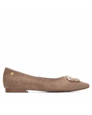 Xti Suede Ballet Flats - Brown