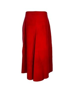 Jil Sander Maxi Skirt - Red