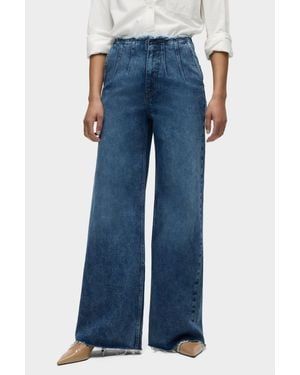 Hudson Jeans James High-Rise Darted Wide Leg - Blue