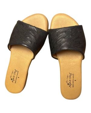 Agave Sky Eva Flat Sandal - Black