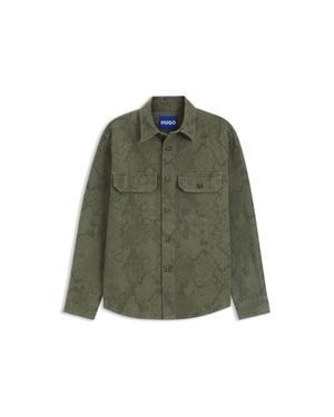 HUGO Oversized-Fit Shirt - Green