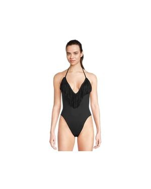 LSPACE L*Space Desert Days One-Piece Nylon Stretch Swimsuits Buu337 - Black