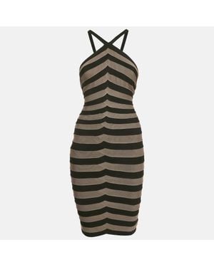 Hervé Léger Knit Bandage Dress - Green