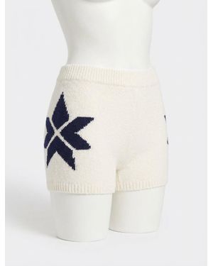 Z Supply Fairisle Plush Short - White