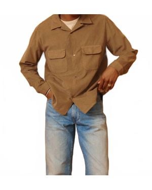 KNICKERBOCKER Penny Corduroy Cotton Shirt - Blue