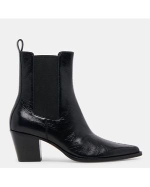 Dolce Vita Shadie H2O Boots Leather Waterproof Bootie Hawk397 - Black