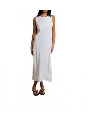PERFECTWHITETEE Lanell Supima Tank Dress - White