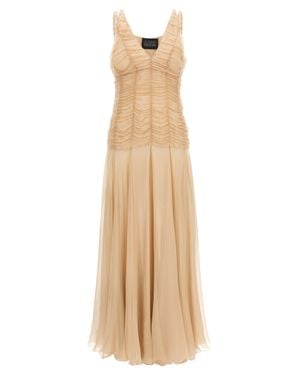 Giovanni bedin Silk Long Dress - Natural