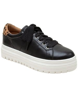 Linea Paolo Jill-l Leather Sneaker - Black
