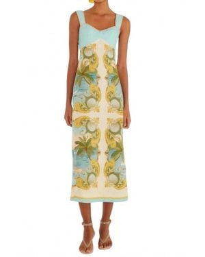 FARM Rio Sleeveless Maxi Dress - Yellow