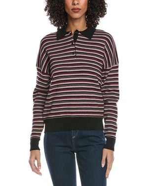 Madison Miles Knit Polo Shirt - Red