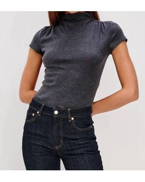 Rails Isobel Mock Neck Top - Blue
