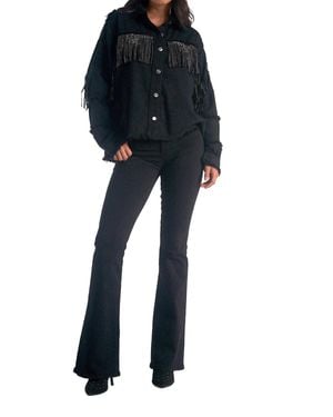 Elan Button Up Jacket - Blue