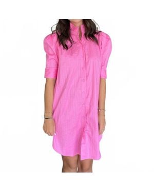 Adrienne Callie Midi Dress - Pink