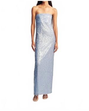 Shona Joy Amerie Strapless Maxi Dress - Blue