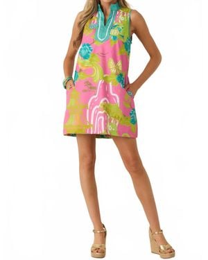 PROSPERINE® Camille Mini Shift Dress - Red