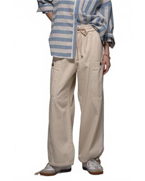 Urban Daizy Effortless Cotton Utility Cargo Pants - Gray