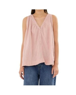 Rabens Saloner Ljuba V-Neck Tank Top - Red